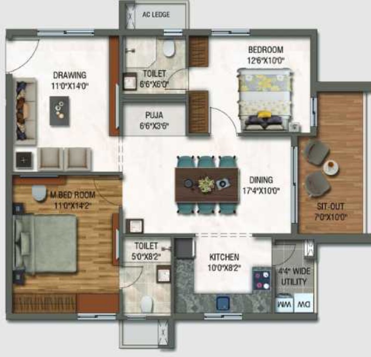 Park Ridge Serlingampally, Hyderabad Apartments properties JLL Homes